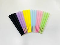 Cône en papier alimentaire blanc naturel de taille standard pré-roulé, 84 98 109 mm, pour boîte de 1000 pièces