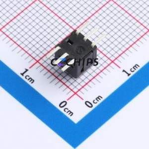 PS-5824SVA-6PLW Push Button Switch SMD,5.8x5.8mm Switch With Lock Straight Handle 1-Stage Vertical Mount - Product Image 2