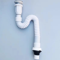 Design moderne Lavabo extensible universel en plastique et acier inoxydable Tuyau de vidange Égouttoir de salle de bains Égouttoir de lavabo