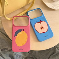 17/Filin 16promax/Scrub 15 Creative 13 voor compatibele mobiele telefoonhoes Groot gat Fruitillustratie Geometrisch Schokbestendig