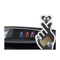 Lumières décoratives solaires pour voiture, éclairage LED pour fenêtre, lumières décoratives, lumière ambiante RGB, aucun câblage requis XML3
