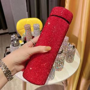 Di lusso 500ml 17oz diamante isolato a doppia parete in acciaio inox vuoto <span class=keywords><strong>Thermos</strong></span> materiale 304 tazza <span class=keywords><strong>da</strong></span> <span class=keywords><strong>viaggio</strong></span> <span class=keywords><strong>per</strong></span> caffè acqua congelata - Product Image 3