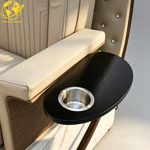 Sillón de Pedicura de Alta Gama en Cuero PU Ajustable <span class=keywords><strong>con</strong></span> Masaje Vibratorio y Respaldo Curvo Tipo Luna para Salón de Uñas - Product Image 4