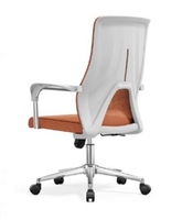 Chaise de bureau exécutive moderne et confortable, hauteur réglable, siège ergonomique en maille, base chromée, dossier en plastique, pivotante et fixe