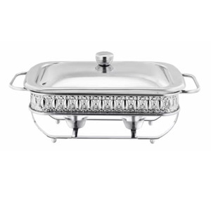 Recipientes para Calentar Comida <span class=keywords><strong>RRR</strong></span> Chef's Choice, de Acero Inoxidable Dorado de Lujo, Modernos, con Capacidad de 3L, Equipo de Calentamiento a Base de Alcohol - Product Image 5