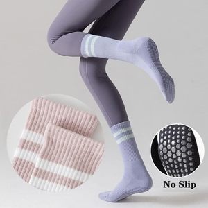 Hot bán biểu tượng tùy chỉnh sọc chống trượt barre múa ba lê nén Grip Pilates vớ yoga - Product Image 5