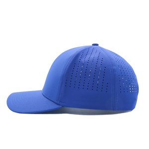 Gorra de Béisbol de 6 Paneles, Impermeable, Ajustable, con Perforaciones Láser, Letras Impresas Curvadas, Estilo Liso de Goma - Product Image 5