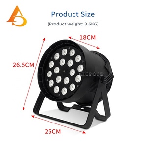 Luz de Discoteca LED AICPOSE, 18 Piezas, 20 W, RGBWA UV 6 en 1, Luz Par LED - Product Image 5