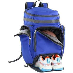 Échantillon gratuit sac à dos de basket-ball grand sac de sport avec porte-balle séparé et compartiment à chaussures, idéal pour le basket-ball, le football - Product Image 3