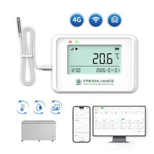 ワイヤレス温度湿度センサー（<span class=keywords><strong>WiFi</strong></span> 4G出力付き）冷蔵チェーン監視用 - Product Image 1