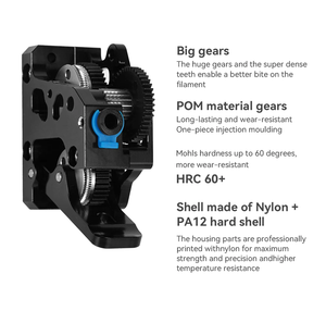 Extrusor HGX LITE de Doble Engranaje, Engranaje de Reducción de Acero Duro, Motor de Alta Velocidad, Piezas de Impresora 3D para CR10 CR 10S <span class=keywords><strong>Ender3</strong></span> <span class=keywords><strong>V2</strong></span> VORON - Product Image 5