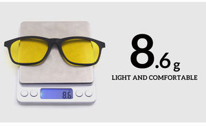 تخفيضات كبيرة نظارات شمسية مستقطبة للرؤية الليلية من TR ، نظارات 5 في 1 مطبوعة مغناطيسية بمشبك للرجال والنساء - Product Image 6