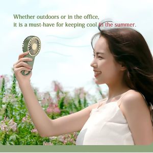 LOGO Customize Wind Air Cooling Hand Small Fan Portable Usb Desktop Rechargeable Handheld Mini Fan USB with <b>Hook</b> - Product Image 5