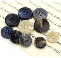 Kancing Resin 15 mm Berbagai Gaya Kancing Plastik Custom Pelanggan untuk Kemeja Jas Celana Kancing Resin Kecil