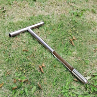 Sonda de Muestreo de Suelo Tubular de Acero Inoxidable Tipo T de 20 Pulgadas