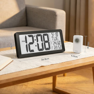 Huishoudelijke binnen- en buitenkalender Draadloze temperatuur-vochtigheid Multi-groot display Digitale weerstationklok met sensor - Product Image 2