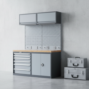 Armoires de rangement en acier personnalisables pour systèmes d'outils d'établi de garage avec support OEM - Product Image 1