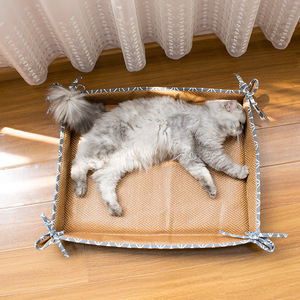Tapis rafraîchissant pour animaux de compagnie, lit pour chat double face, respirant, antidérapant, pour l'été - Product Image 3