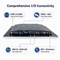 Écran tactile capacitif Win10 Pro / Win 11, 15,6 pouces, écran tactile sans espace d'air, ordinateur industriel pour hôpital