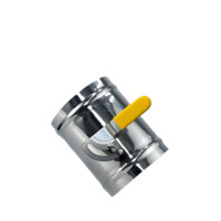 Amortisseur d'air manuel en acier inoxydable résistant à la température et à la corrosion Compatible avec tous les conduits de ventilation.