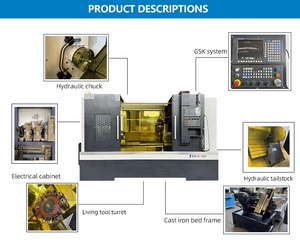 Tour CNC à lit incliné TCK56, système Fanuc/GSK, pour le traitement des métaux - Product Image 2