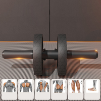 PJ 2025 Nouveau Style Ab Roller Wheel Set avec Genouillère Pliante et Bande de Résistance Ab Roller Wheel pour Home Gym