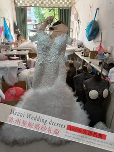 Nuevo Vestido de Novia Blanco con Hombros Descubiertos y Volantes para Mujer 2025, Vestido de Novia de Sirena de Lujo con Mangas de Malla y Perlas Personalizado para Dama - Product Image 4