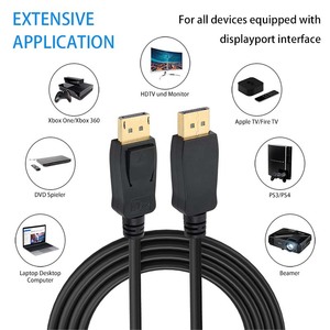 New DP 1.4 cáp 8K với ABS Shell Hỗ trợ 8K 60Hz 4K 144Hz 32.4Gbps cho video âm thanh & chơi game dp cổng cáp - Product Image 5
