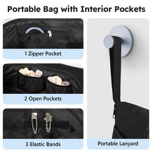 Bolsa de almacenamiento de herramientas para el cabello personalizada, adecuada para <span class=keywords><strong>Dyson</strong></span>, rizador de pelo, secador, bolsa de almacenamiento y varilla alisadora - Product Image 2