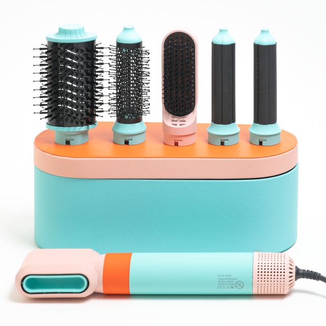 110000 Rpm High Speed Brushless Hair Dryer Brush Hot Air Styler Auto Wrap Multi Styler With Leather Box Case