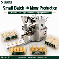 Machine à raviolis automatique de grande taille 150, 6000-10000 pièces/h, multifonctionnelle, pour empanadas, samosas, raviolis, en acier inoxydable 304