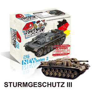 Seconde guerre mondiale 8 styles en plastique bloc de construction réservoir puzzle modèle armée militaire assembler <span class=keywords><strong>des</strong></span> jouets de char de combat - Product Image 3