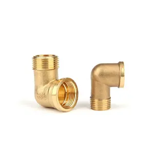 Factory Direct Sales Full Copper Joint Internal And External Tooth Elbow Copper Pipes Fittings