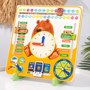 <span class=keywords><strong>Montessori</strong></span> bambini <span class=keywords><strong>cartoni</strong></span> <span class=keywords><strong>animati</strong></span> orso stagioni meteo orologi cognitivi giocattolo compensato giocattoli educativi per bambini ragazzi e ragazze - Product Image 5