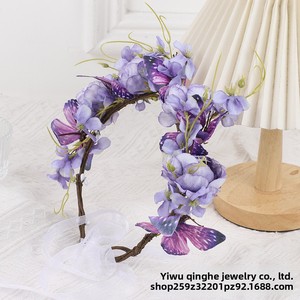Accesorios para Vestido de Novia, Corona, Tocado, Mariposa, Flor, Vegetación Forestal, Fotografía, Accesorios para el Cabello, Novia, Vacaciones - Product Image 5