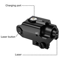 Pointeur laser magnétique rechargeable compatible point vert tactique pour la chasse au laser