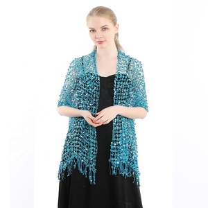 MIO Women Glittering Scarf Mesh Sequin Party <strong>Wedding</strong> Evening <strong>Shawl</strong> <strong>Wrap</strong> for Elegant Women Lady - Product Image 2