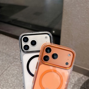 เคสใสกันกระแทกพร้อมกรอบเลนส์โลหะสำหรับ iPhone 17 Pro Max คุณภาพพรีเมียม ถ่ายวิดีโอได้ สำหรับ iPhone 17 เคสอะคริลิกใสแม่เหล็ก - Product Image 5