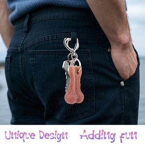 SXXY boules d'ornement de pénis avec cheveux pour hommes adultes pendentif de pénis réaliste avec cheveux pour accessoires de voiture - Product Image 6