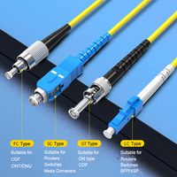 Câble de raccordement optique à fibre monomode 3,0 mm SC FC ST APC UPC G652D G657A avec gaine LSZH