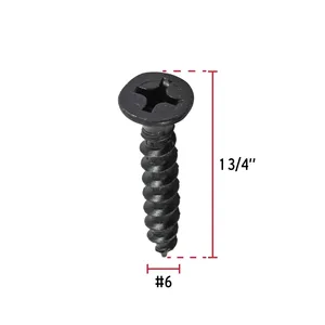 Multiuso 6X1-3/4 'scatola di 6 unità e sacchetto di 100 feroci viti di marca - Product Image 3