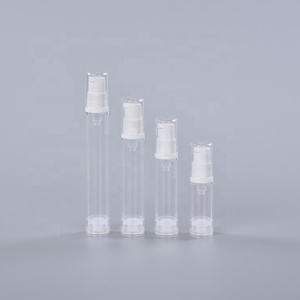 Mini flacon de sérum cosmétique pour les yeux, flacon transparent en plastique blanc avec pompe sans air, flacon rechargeable sans air pour parfum, flacon sans air pour <span class=keywords><strong>bronzage</strong></span> - Product Image 6