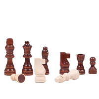 Jeu de 2 2.5 3 pouces King Figures Jeu d'échecs Pions Figurine Pièces de remplacement Pièces d'échecs en bois