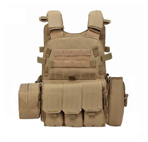 حامل مسدس مقطوع بالليزر أسود اللون، حقيبة أدوات سريعة الفك من قماش أكسفورد الأحمر، حامل مجلة مولي، حزام تكتيكي، سترة تكتيكية - Product Image 4