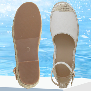 2023 Chickita Tốt Nhất Người Bán Calvin Klein Tái Chế Vải Jeans Espadrilles Cô Gái Của Phẳng Dép - Product Image 5