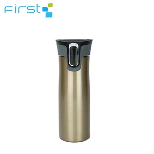 Negro mate botella de agua 500ml de doble pared de acero inoxidable aislado al vacío <span class=keywords><strong>contigo</strong></span> de viaje taza de café - Product Image 1