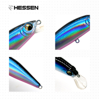 Leurre Minnow OEM 55mm 4.5g 75mm 8.5g pour la pêche en mer, leurre coulant à longue portée pour perche et brochet, avec bouche relevée pour la pêche à la mouche morte