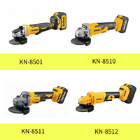Kit combiné d'outils électriques sans fil 21V à batterie sans balais, coffret à outils en fer, tournevis, clé, meuleuse d'angle, perceuse, personnalisable OEM