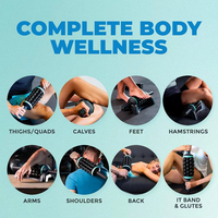 Masseur musculaire électrique à percussion OEM 2-en-1 avec rouleau en mousse et pistolet de massage pour soulagement profond des douleurs corporelles – Vente en gros