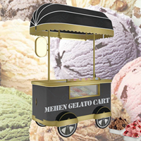 Machine à glaces glacées roulées, nouveau Design, présentoir de nourriture, vélo, avec congélateur, approvisionnement en chine, remorque, fabricant Mobile